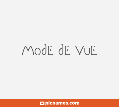 Mode de Vue